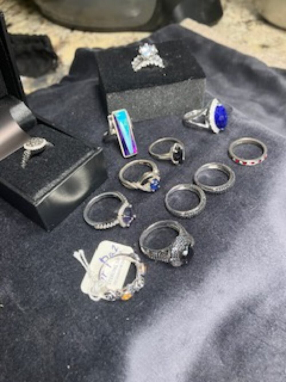 NEW STERLING .925 GEMSTONE RINGS LOT Reseller Bundle